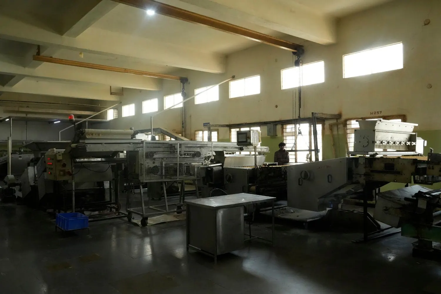 Production line floor inside the plant